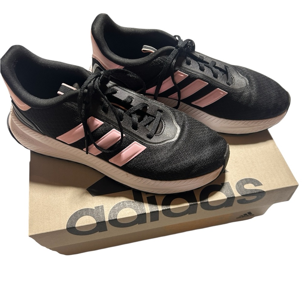 Adidas Women's Black and Pink Athletic Shoes size 10